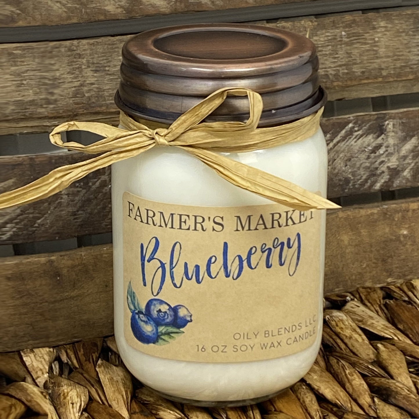 Jumbo Farmer's Market Candles - 100 Hour Burn Time Soy Wax Candles