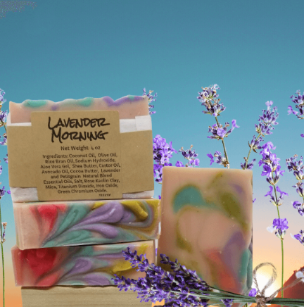 Wild Waters Soapery Lavender Morning Homemade Soap