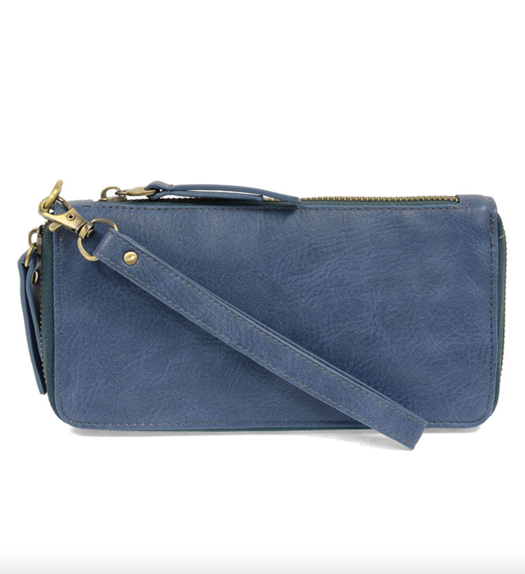 Chloe Wristlet/Wallet in Denim