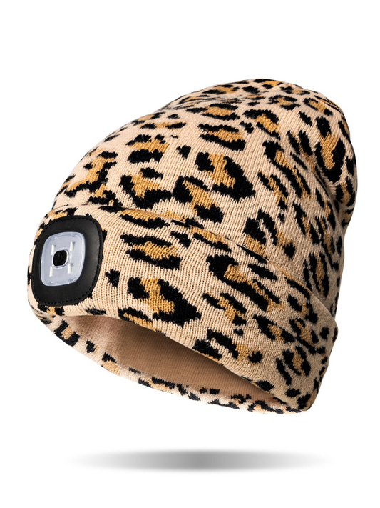 Night Scope LED Beanie - Leopard