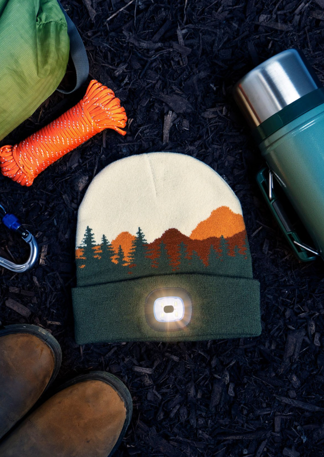 Night Scope LED Beanie - Camo