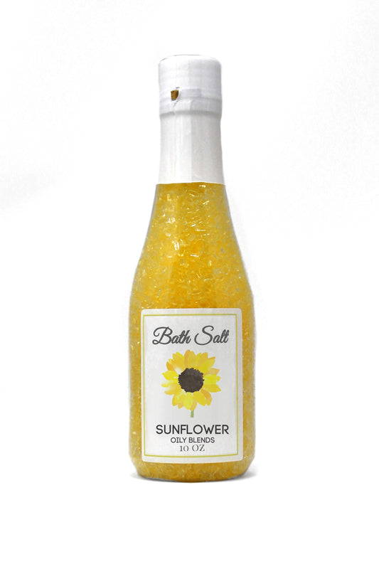 Sunflower Bath Salts, 10 oz bottles
