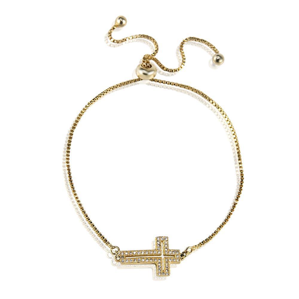 ClaudiaG Cross Bracelet -Gold