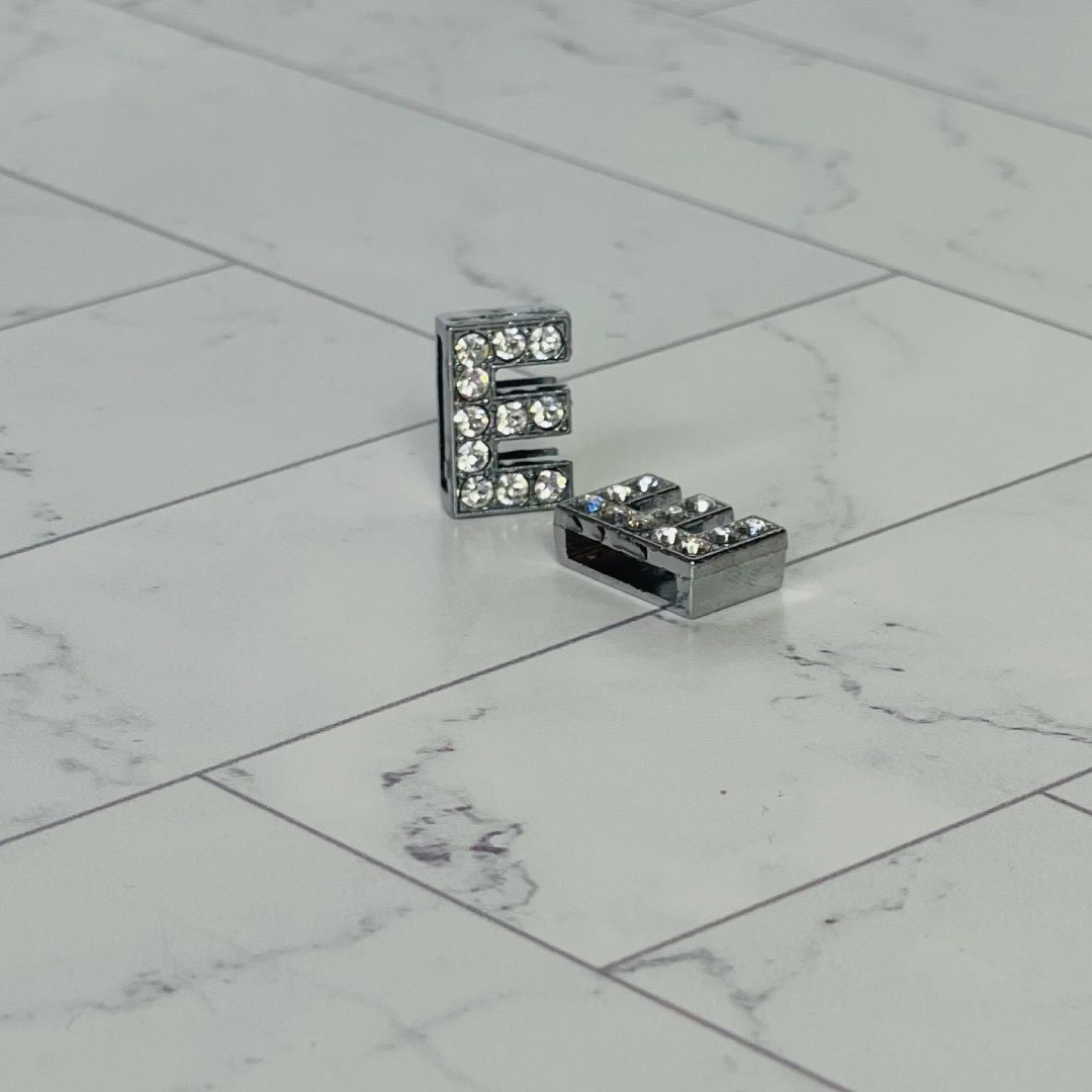 ClaudiaG Pavé Letters -Silver Charms