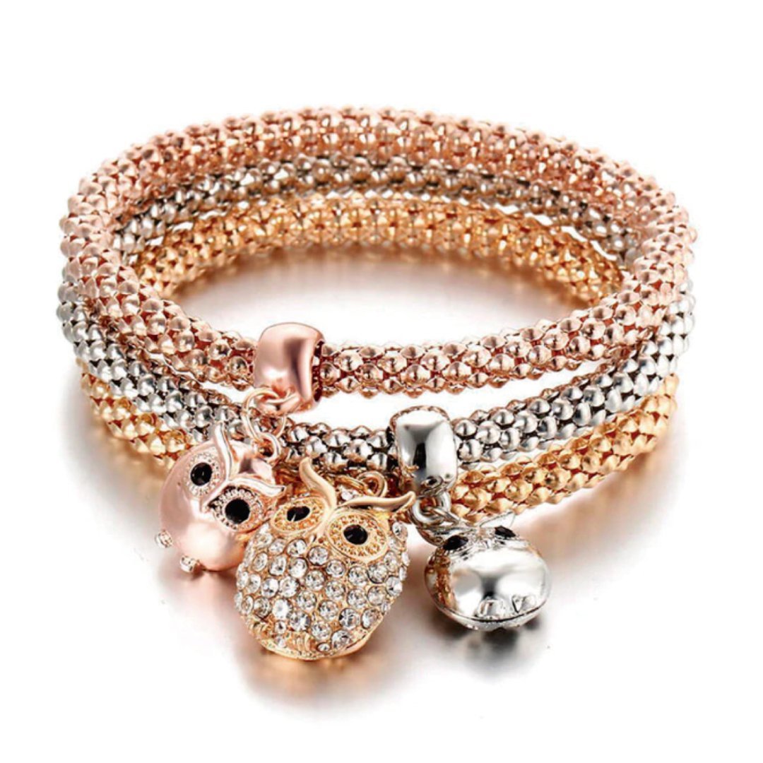 ClaudiaG GSR Bracelet Set- Owl