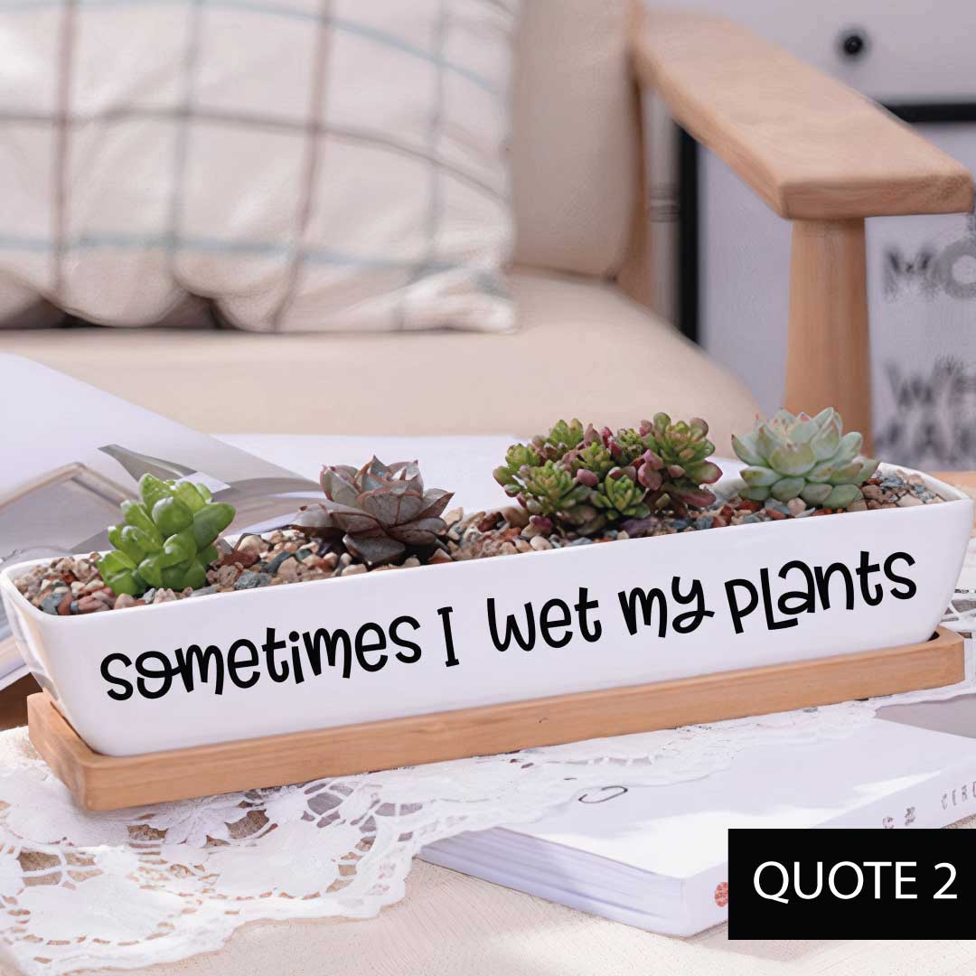 ClaudiaG Message in a Planter - 7" Long