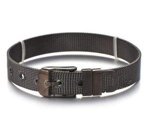 ClaudiaG Stainless Steel Slider Bracelet -Black