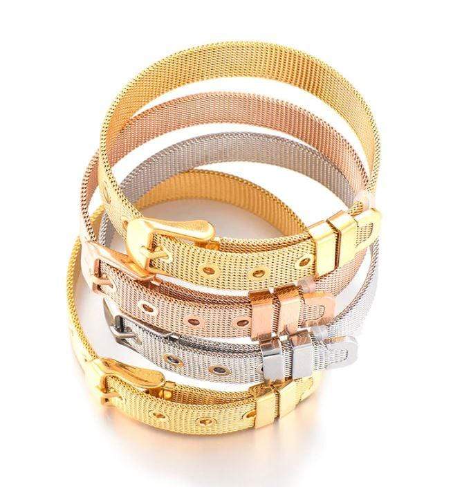 ClaudiaG Stainless Steel Slider Bracelet -Gold