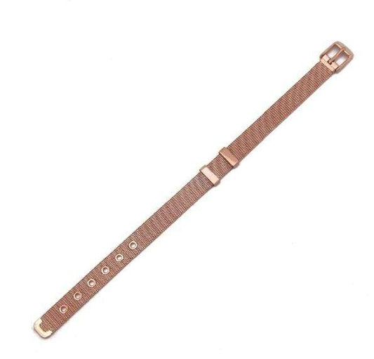 ClaudiaG Stainless Steel Slider Bracelet -Rose Gold