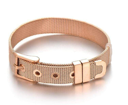 ClaudiaG Stainless Steel Slider Bracelet -Rose Gold