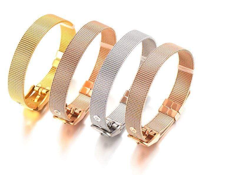 ClaudiaG Stainless Steel Slider Bracelet -Rose Gold