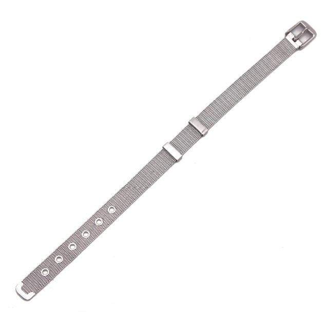 ClaudiaG Stainless Steel Slider Bracelet -Silver