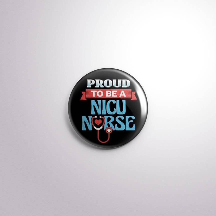 Exchangeable Badge Button Baby Feet/ NICU Nurse