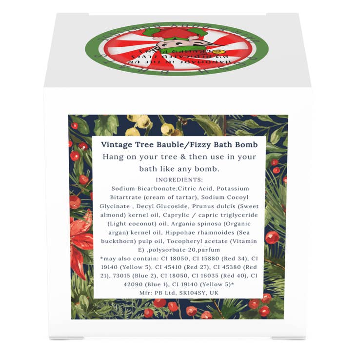 Highland Holly + Spruce Bath Bomb Bauble Christmas Gift Box