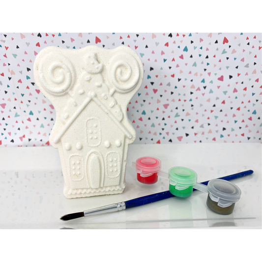 Paint Your Own Bath Bomb - Gingerbread House