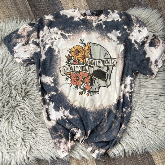 Kinda Emotional Kinda Emotionless Skull Tee