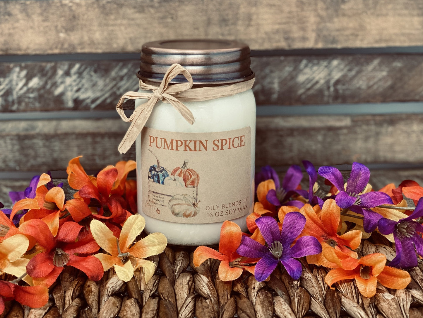 Jumbo Fall Scented Candles - 100 Hour Burn Time Soy Wax Candles