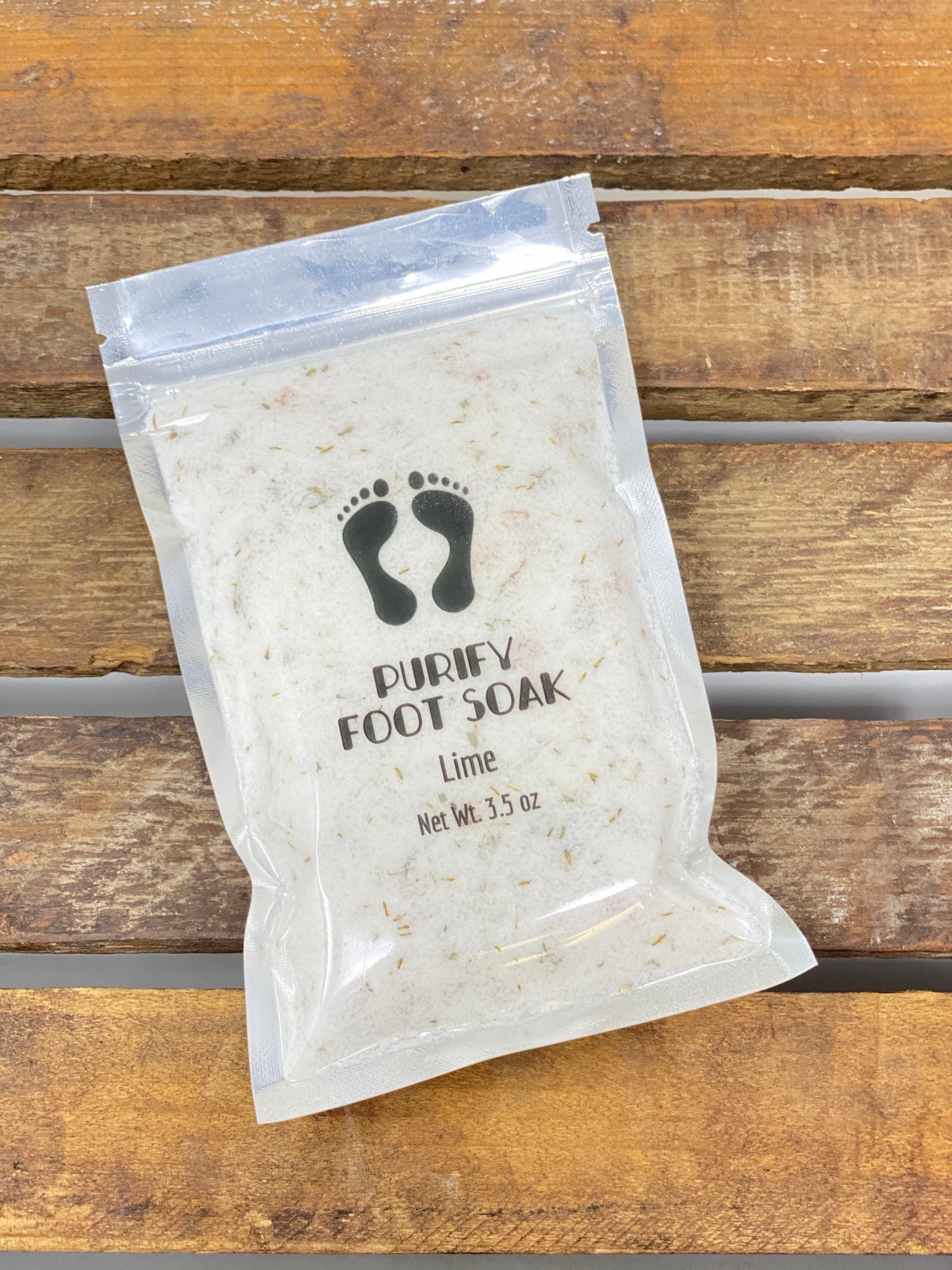 Fizzy Purify Foot Soak with Herbs and Pink Salt