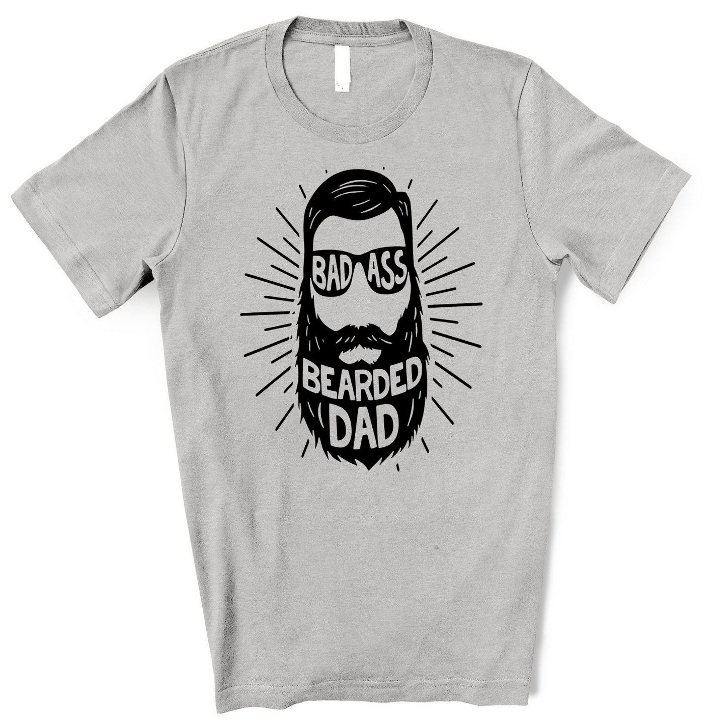 Bad As* Bearded Dad - Screen Print Transfer Graphic Tee