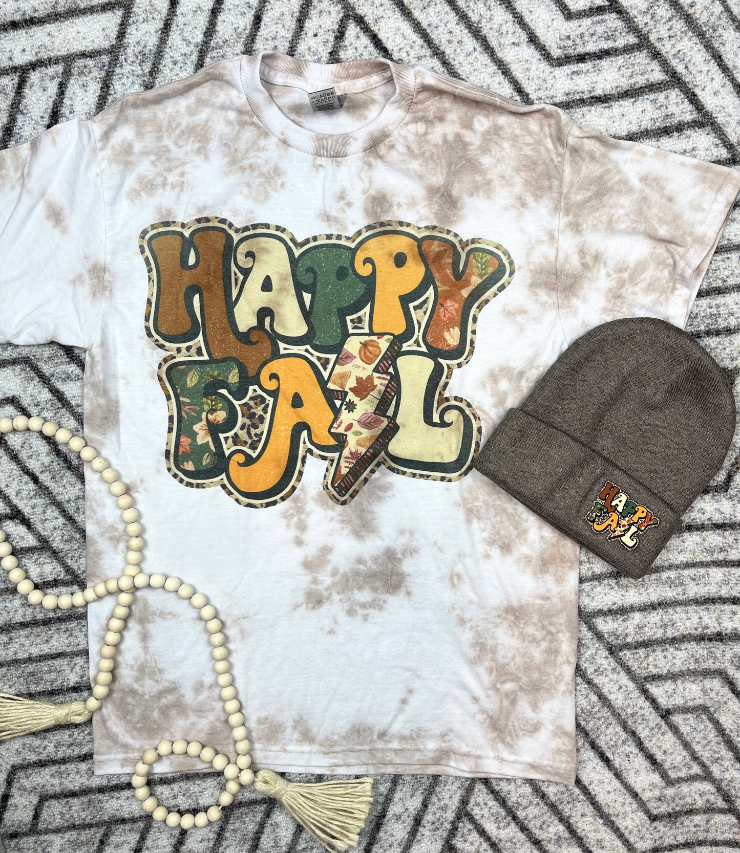 Fall Vibes set Tshirt or Sweatshirt w/ Beanie