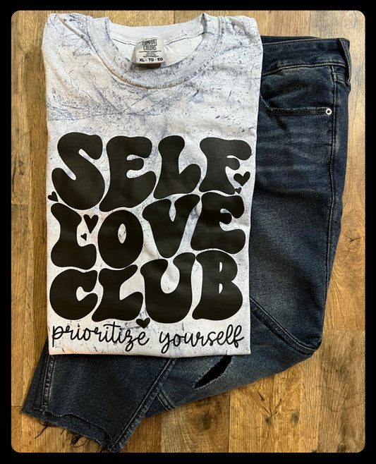 Self Love Club - Prioritize Yourself Comfort Colors Tee