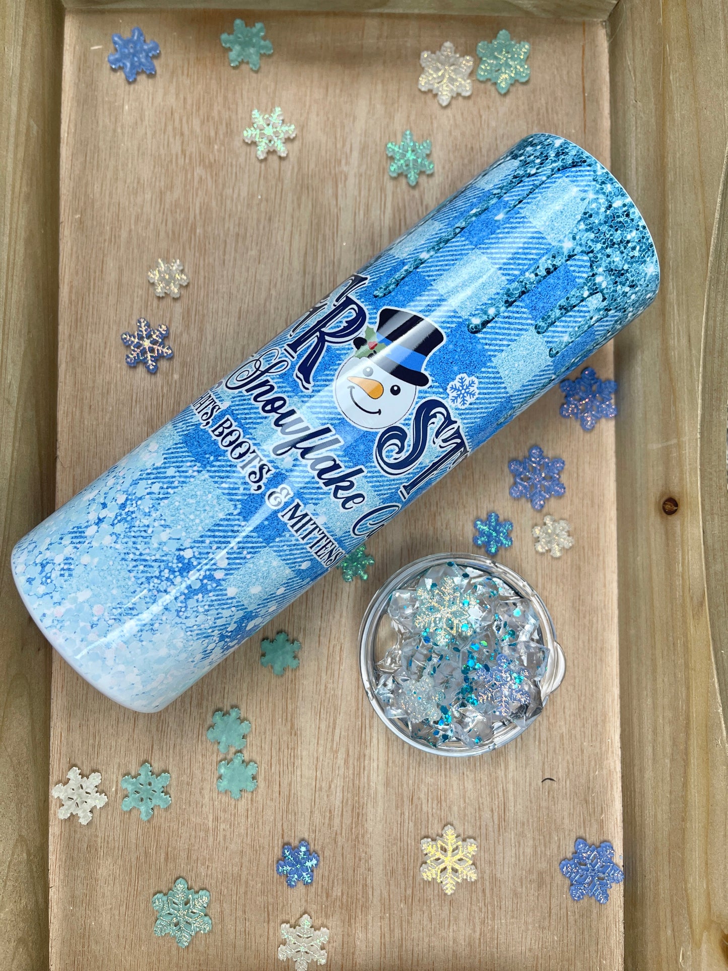 Snowflake cafe tumbler