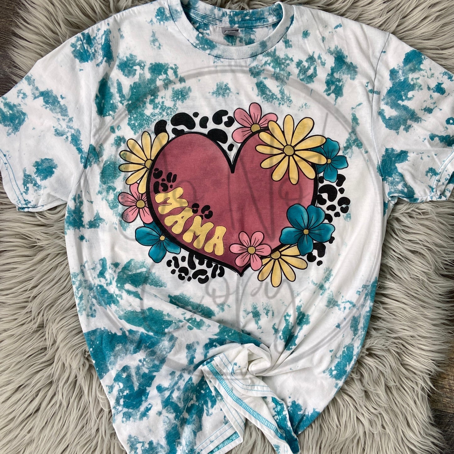 Mama Floral Heart Tee