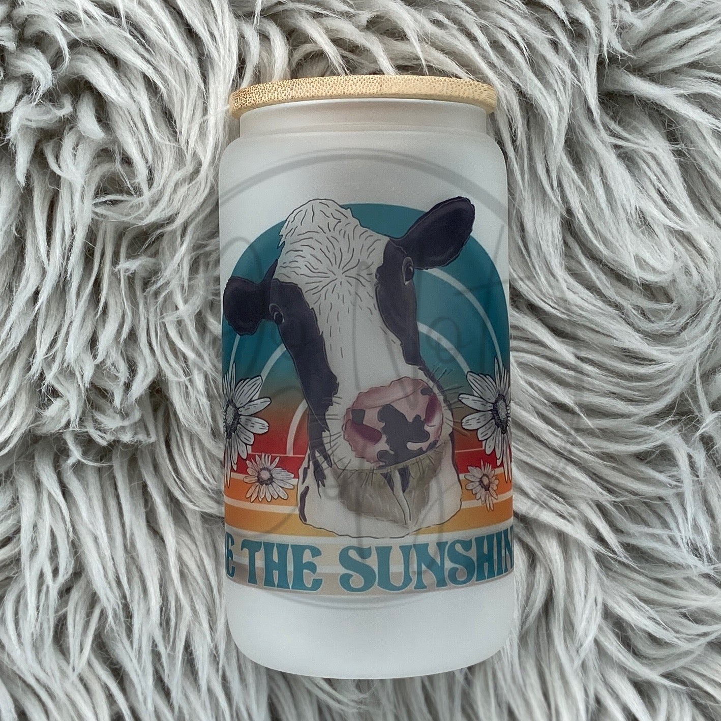 Be The Sunshine Glass Can
