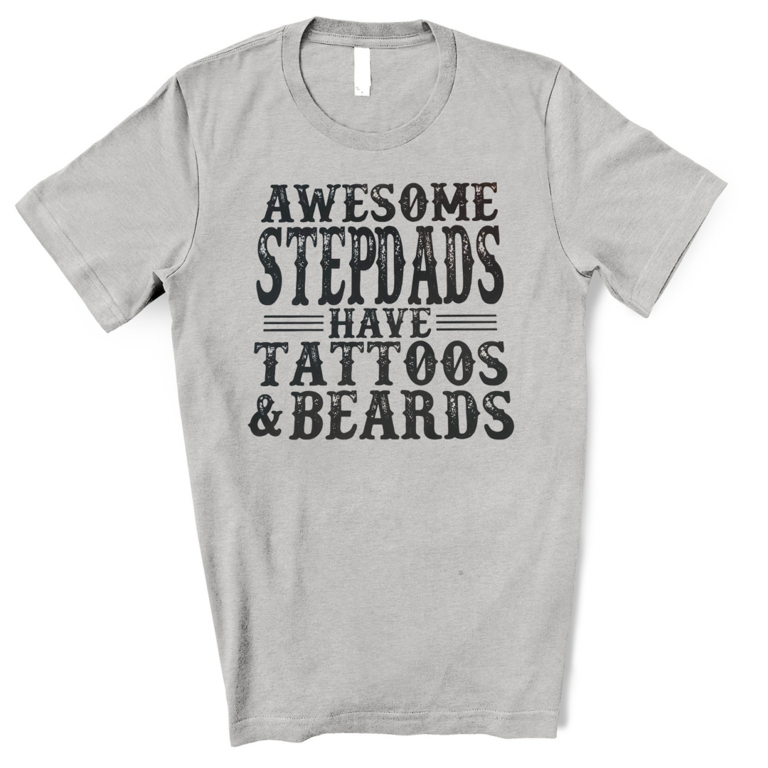 Awesome Stepdads - Screen Print Transfer Graphic Tee