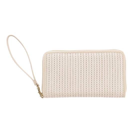 Textured Ivory Cameron Wallet