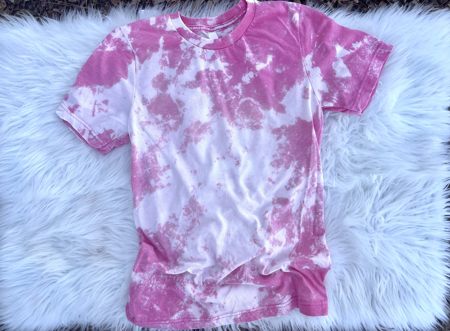 Pink Acid Washed Tshirt