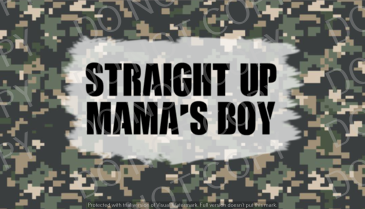 Straight Up Mamas Boy Grow with me Tumbler