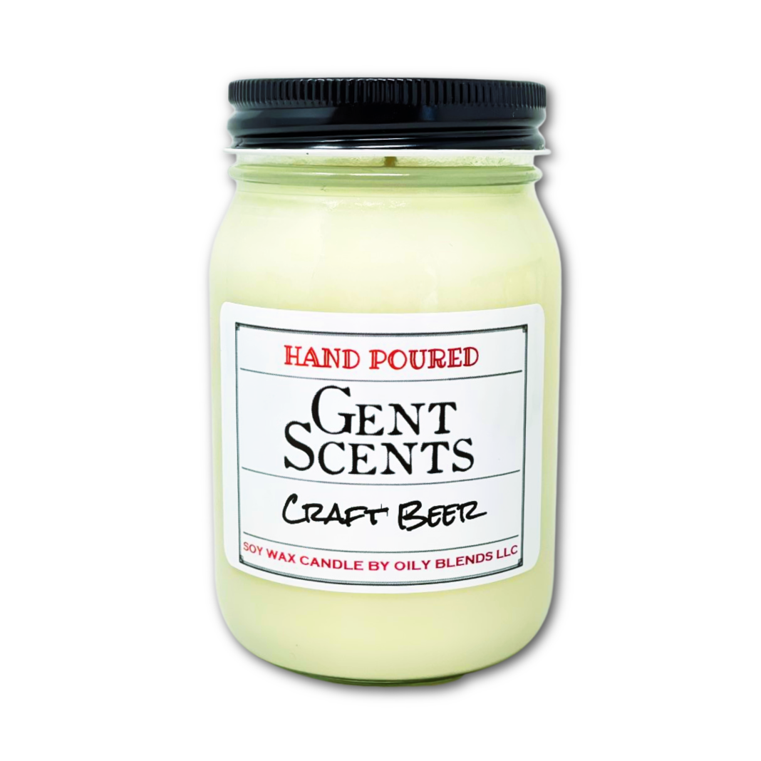 Jumbo Gent Scents - 100 Hour Burn Time Soy Wax Candles Father's day Gift Dad made in the USA