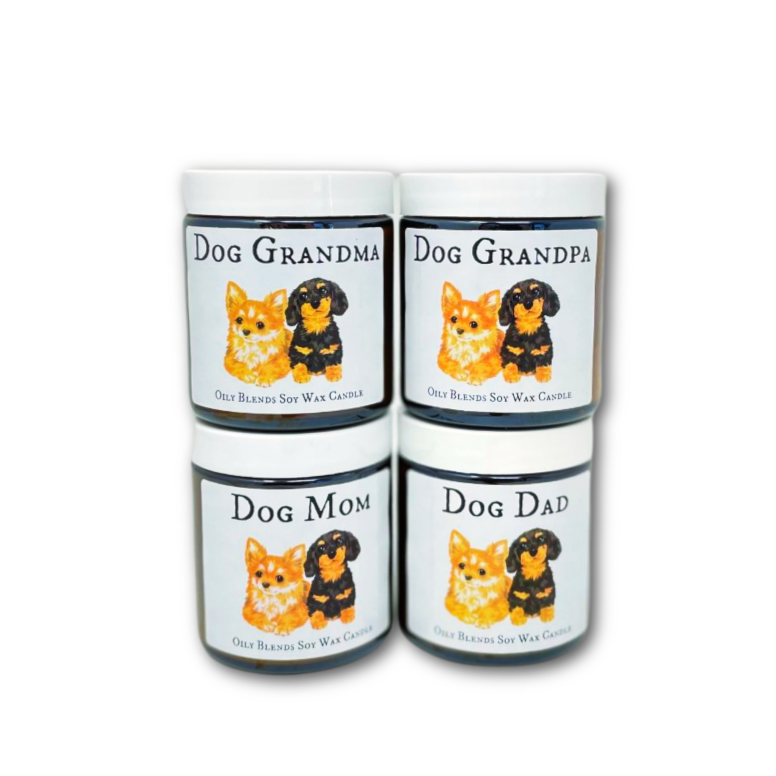 I Love My Dog Soy Wax Candle Mom Dad Grandma Pet Gift