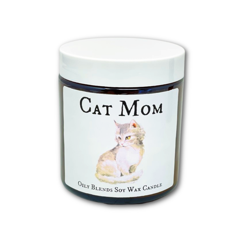 I Love My Cat Soy Wax Candle Mom Dad Grandma Pet Gift