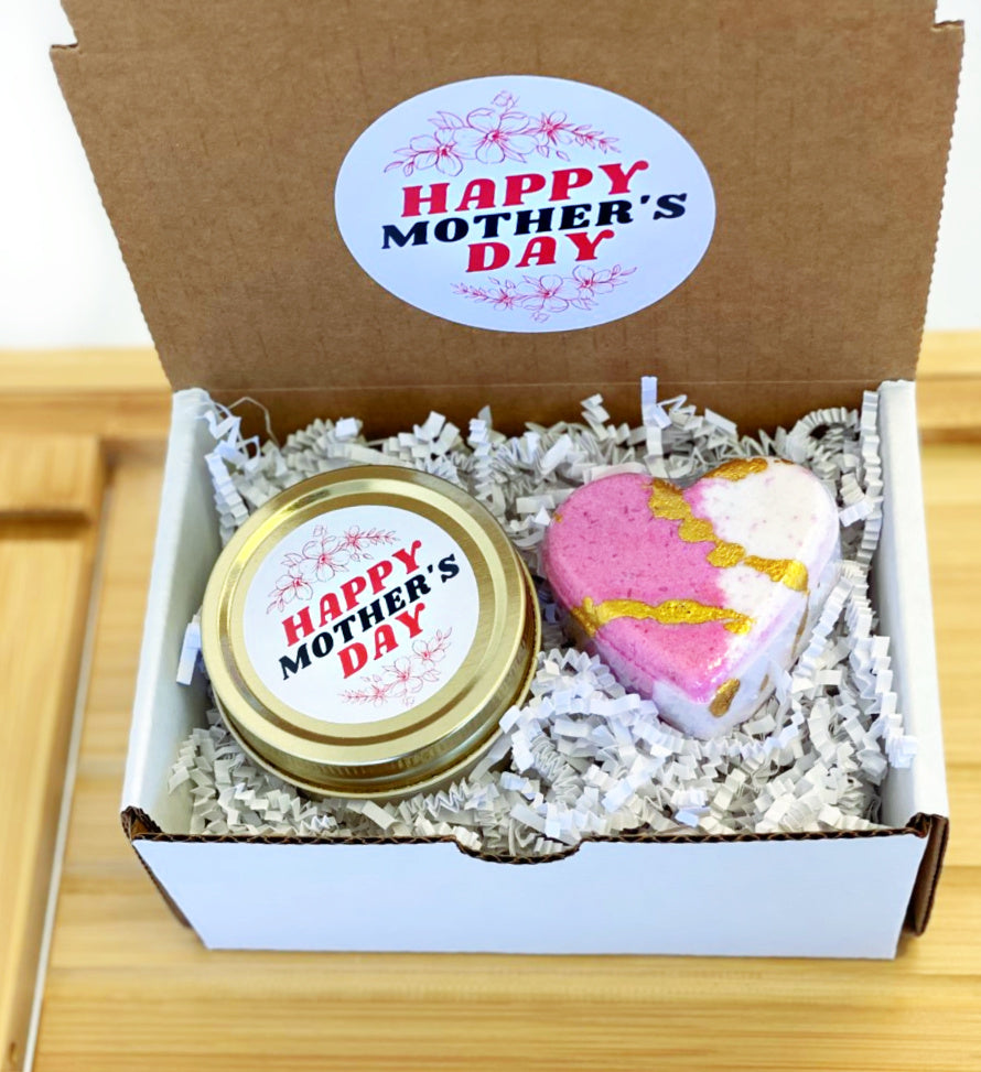 Mother's Day Gift Box/ Candle and Heart
