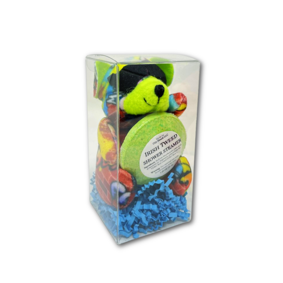 Gift Set with Men's Shower Steamers and plushy