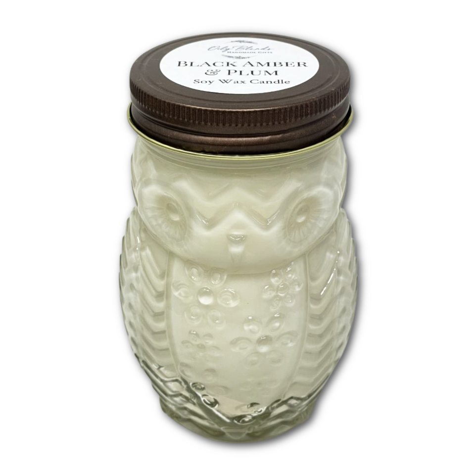 Owl Jumbo Woodland Soy Wax Candles in Specialty Jar