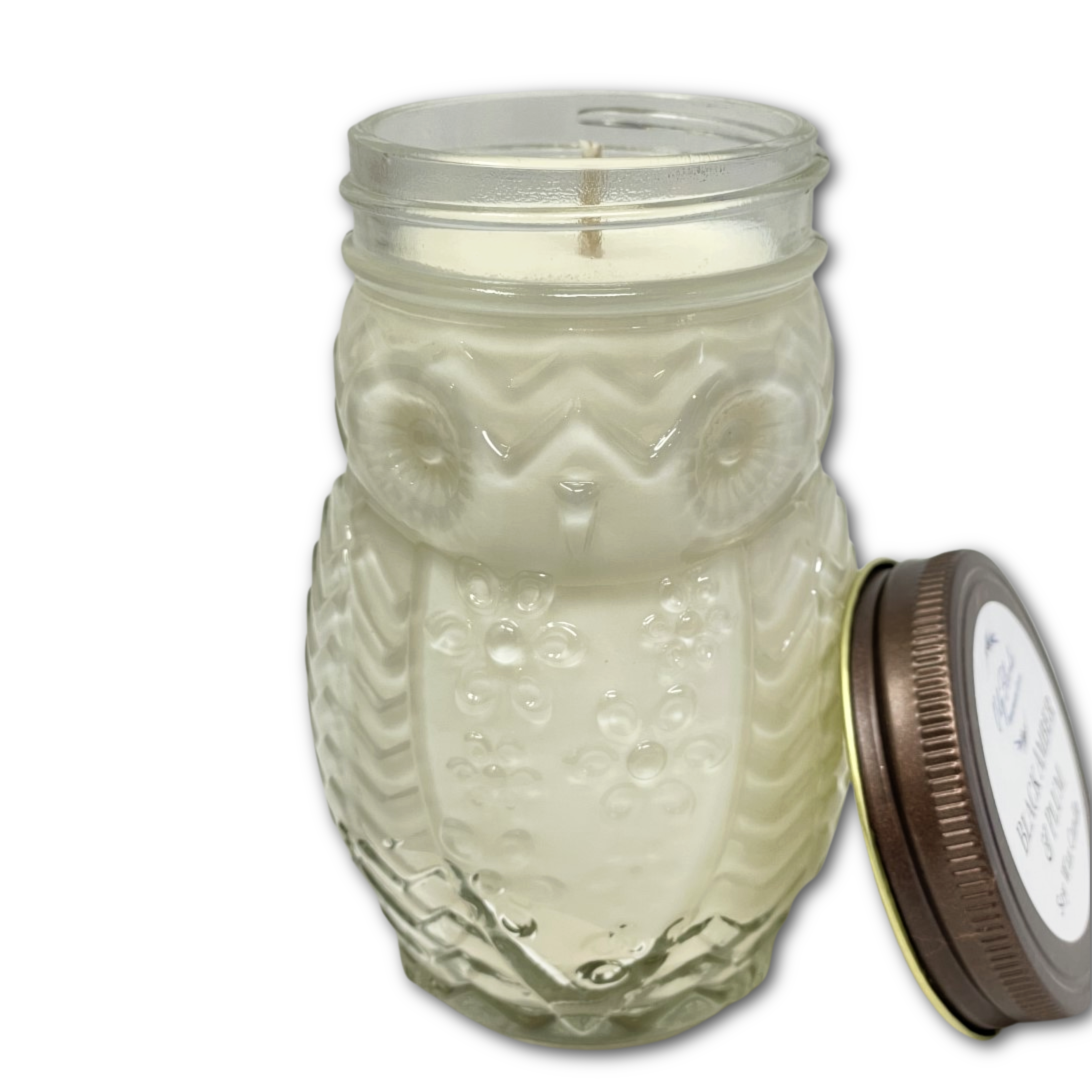 Owl Jumbo Woodland Soy Wax Candles in Specialty Jar